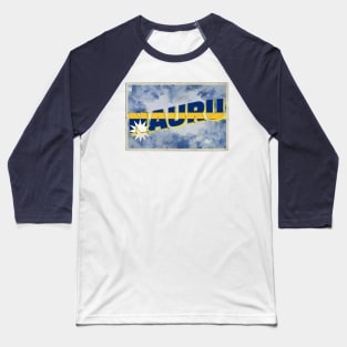 Nauru Vintage style retro souvenir Baseball T-Shirt